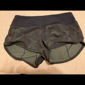 Lululemon Camo Speed Shorts -  NWOT